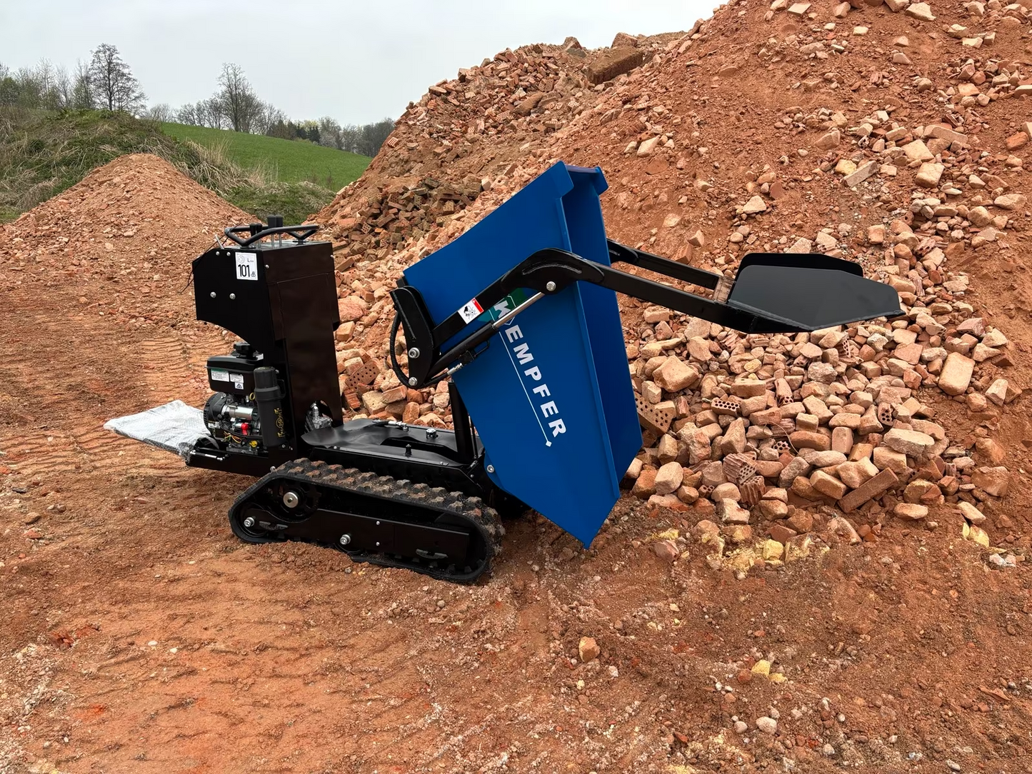 Kempfer KD-600S Raupendumper Selbstladeschaufel Kettendumper