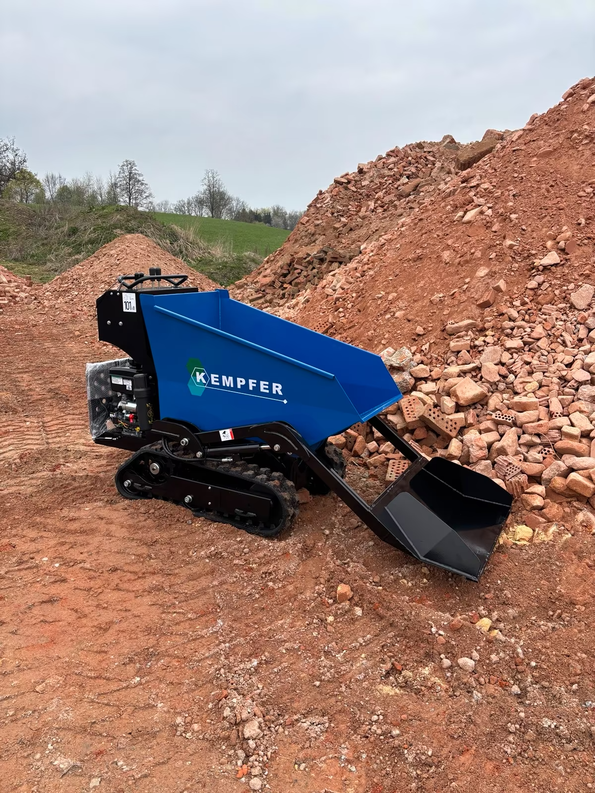 Kempfer KD-600S Raupendumper Selbstladeschaufel Kettendumper
