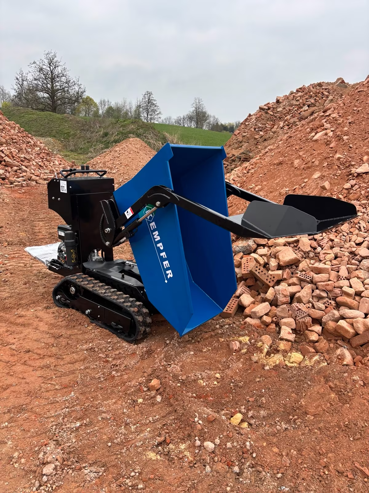 Kempfer KD-600S Raupendumper Selbstladeschaufel Kettendumper